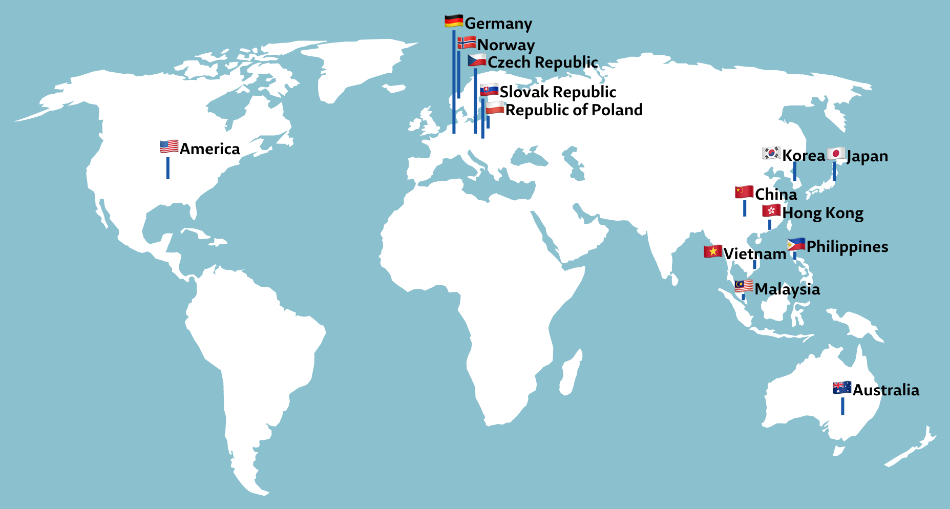 International Exchange Map